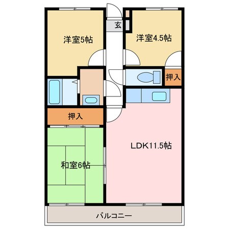 アサヒパレス港町の物件間取画像